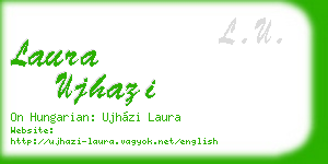 laura ujhazi business card
